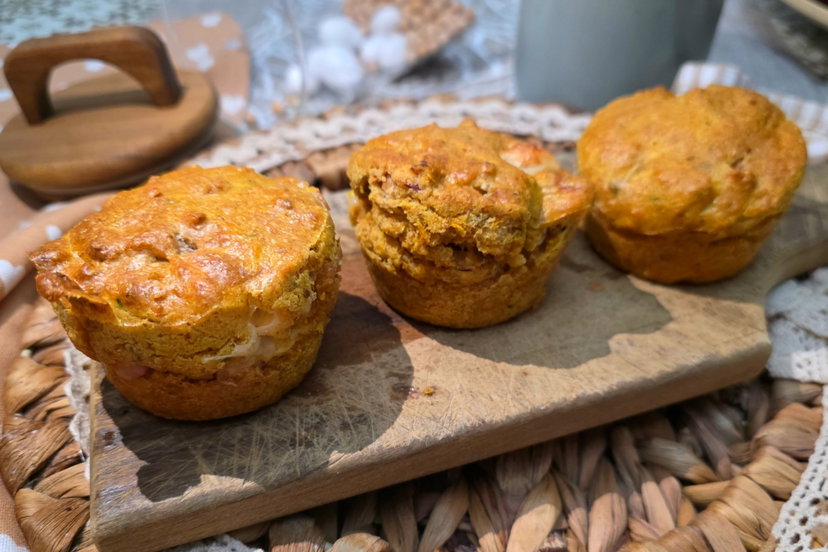 Muffin salati integrali alla zucca in friggitrice ad aria: soffici e rustici preview