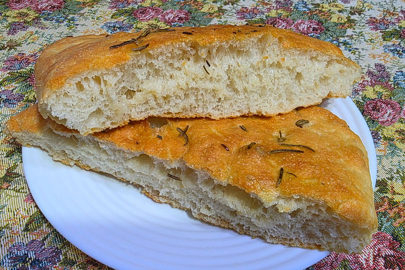 Pizza bianca in friggitrice ad aria come quella del panificio preview