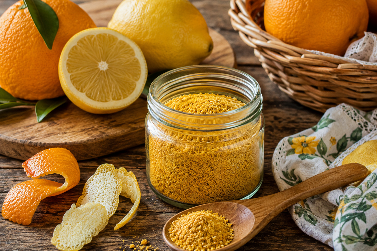Polvere di limone e arancia in friggitrice ad aria article-post