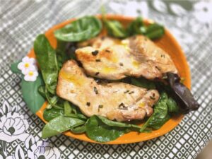 Petto di tacchino all’aglio in friggitrice