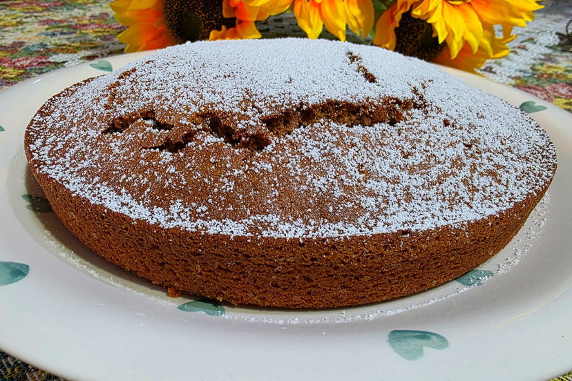 Torta alle mandorle e nutella in friggitrice ad aria, soffice, facilissima e senza sbattitore preview