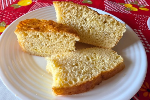 Torta di pane in friggitrice ad aria, il pane soffice che si prepara con il cucchiaio preview