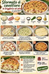 Sformato di cavolfiore in friggitrice ad aria