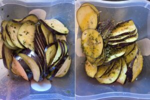 Melanzane speziate in friggitrice ad aria