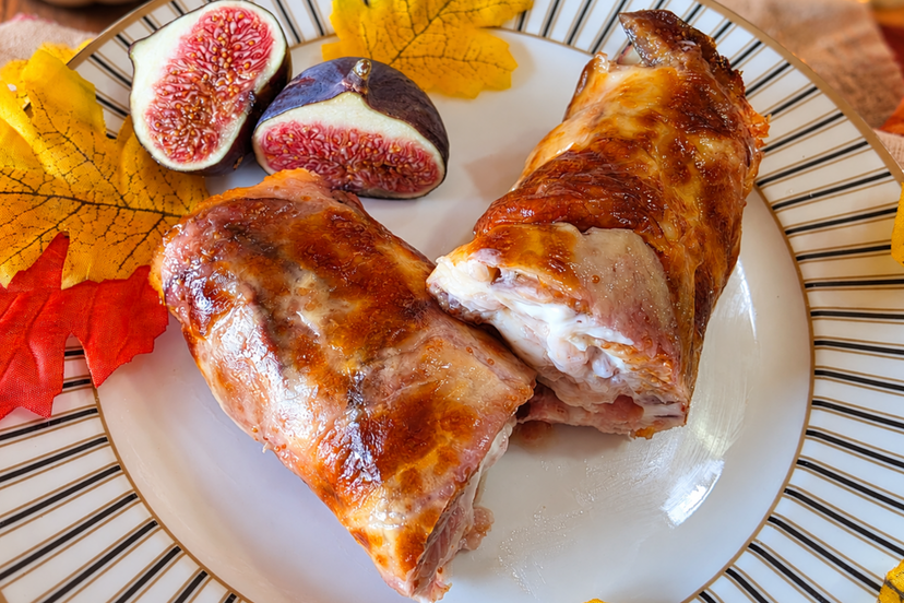 Piadina di fichi in friggitrice ad aria, senza impasto e senza farina preview