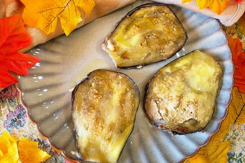 Melanzane ripiene in friggitrice ad aria, con carne e provola filante preview