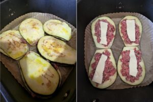 Melanzane ripiene in friggitrice ad aria