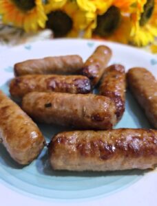 Salsicce di tacchino in friggitrice ad aria