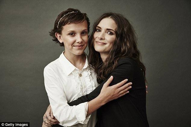 Millie, left, said she grew close to co-star Winona Ryder, right, who was 