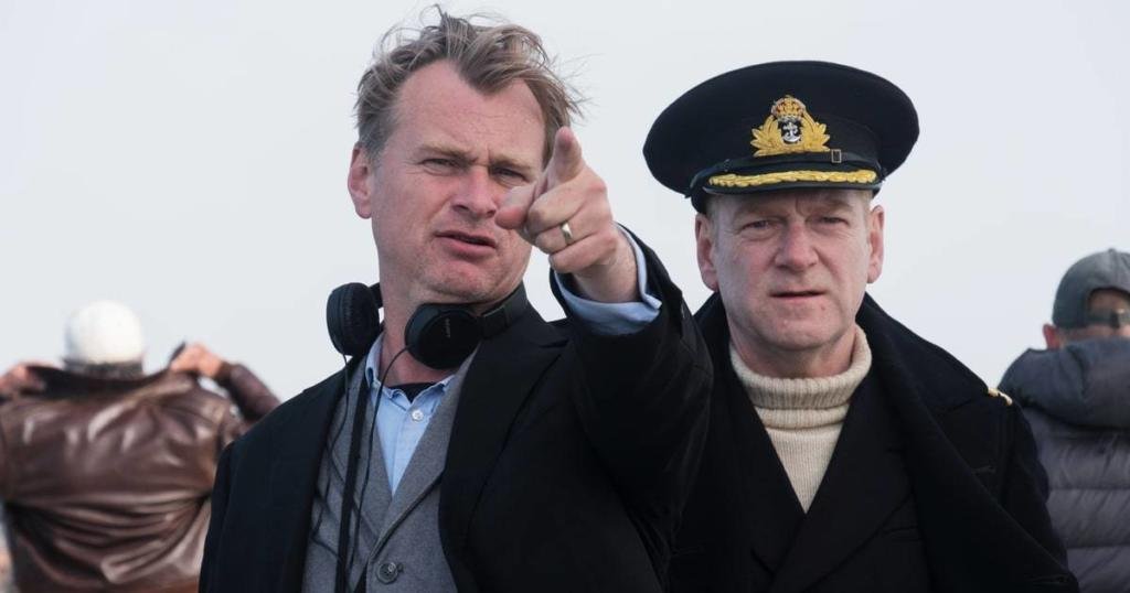 Christopher Nolan e Kenneth Branagh sul set di Dunkirk