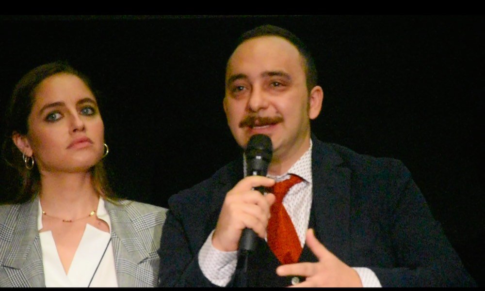 Uomini d'oro - conferenza stampa - Matilde Gioli e Giuseppe Ragone 2