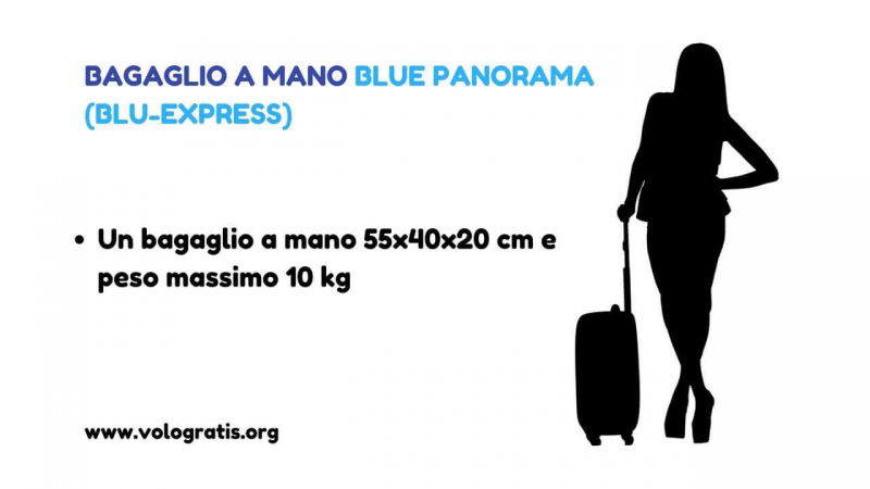 bagaglio a mano blue panorama blu express