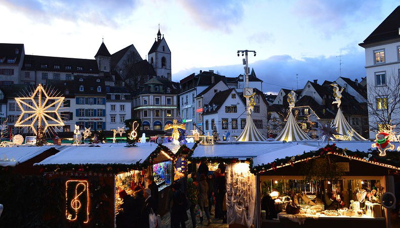 basilea mercatino di natale barfusserplatz