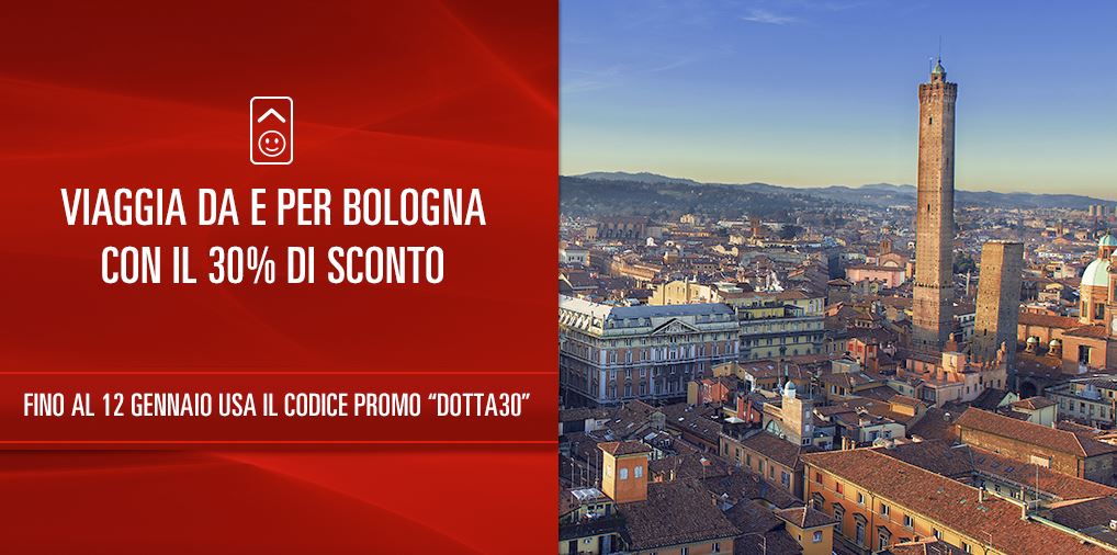 Codice sconto Italo treno per viaggi da e per Bologna