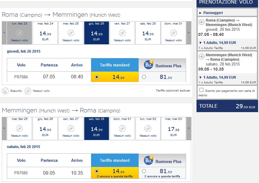 Voli per Monaco di Baviera a € 15 Voli per Monaco di Baviera a € 15