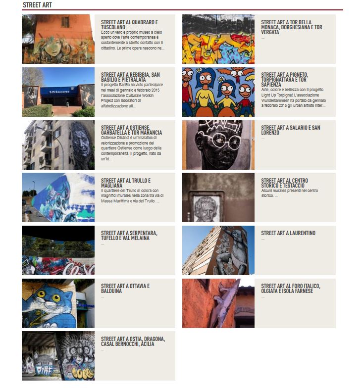 Mappa della Street Art a Roma preview