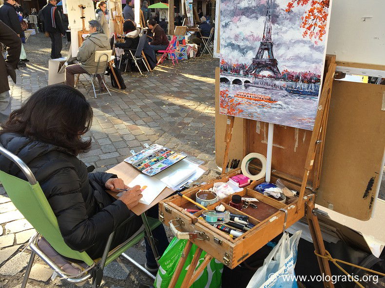 foto parigi pittori