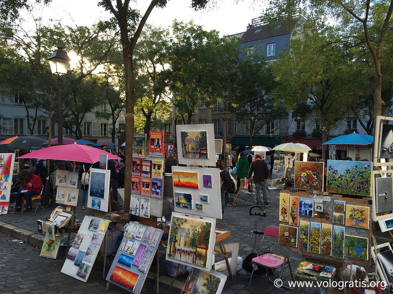 foto parigi place du tertre