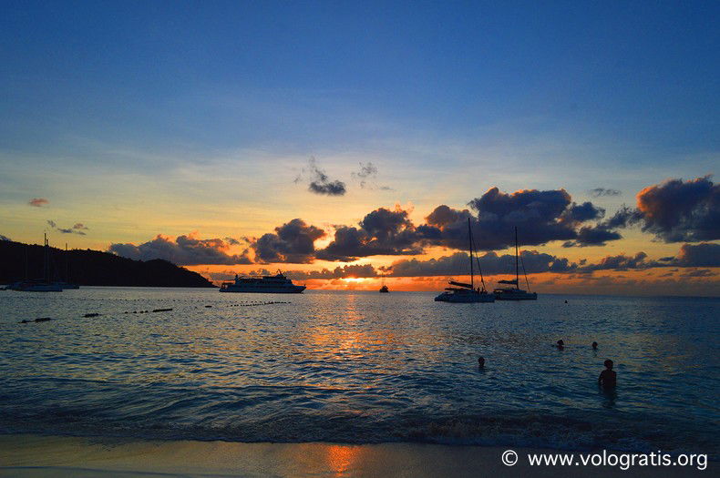foto seychelles tramonto