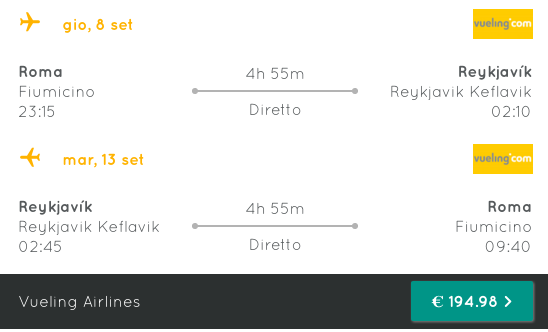 Voli per l'Islanda a € 194 andata e ritorno | VoloGratis.org
