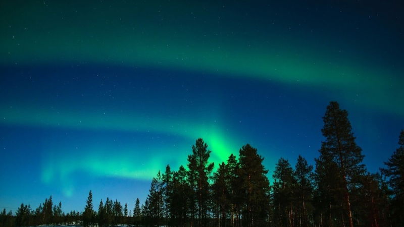 aurora boreale in lapponia