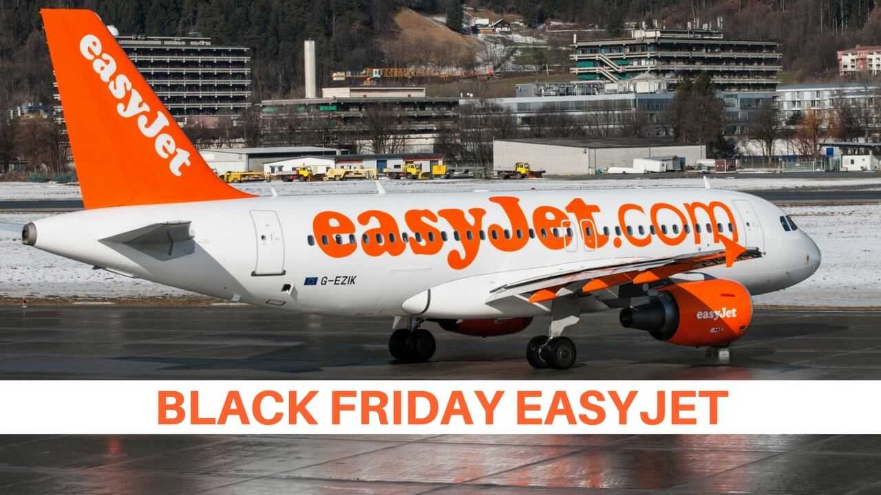 Black Friday easyJet biglietti aerei da € 15