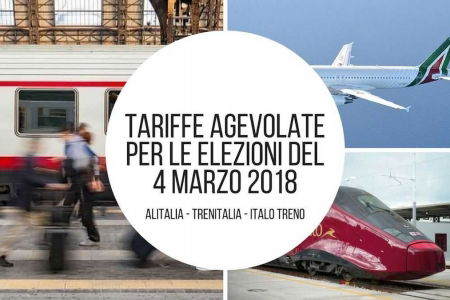 tariffe agevolate treni aerei elezioni 2018