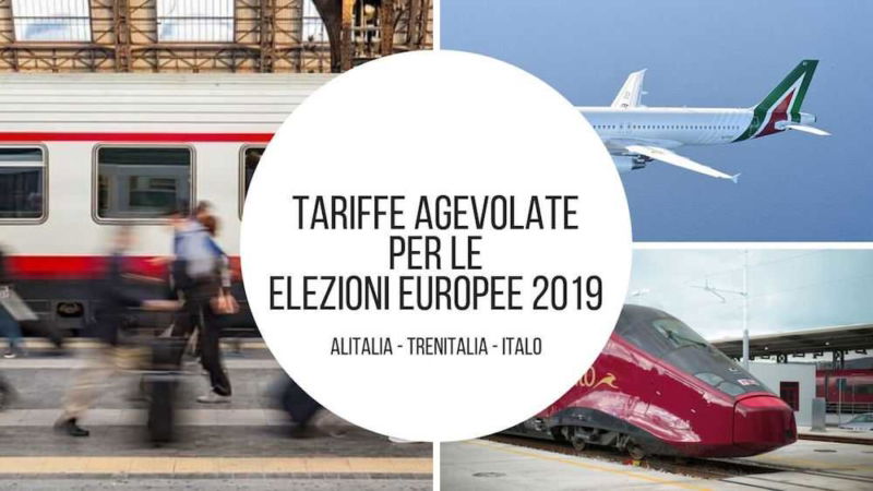sconti elezioni europee treni aerei