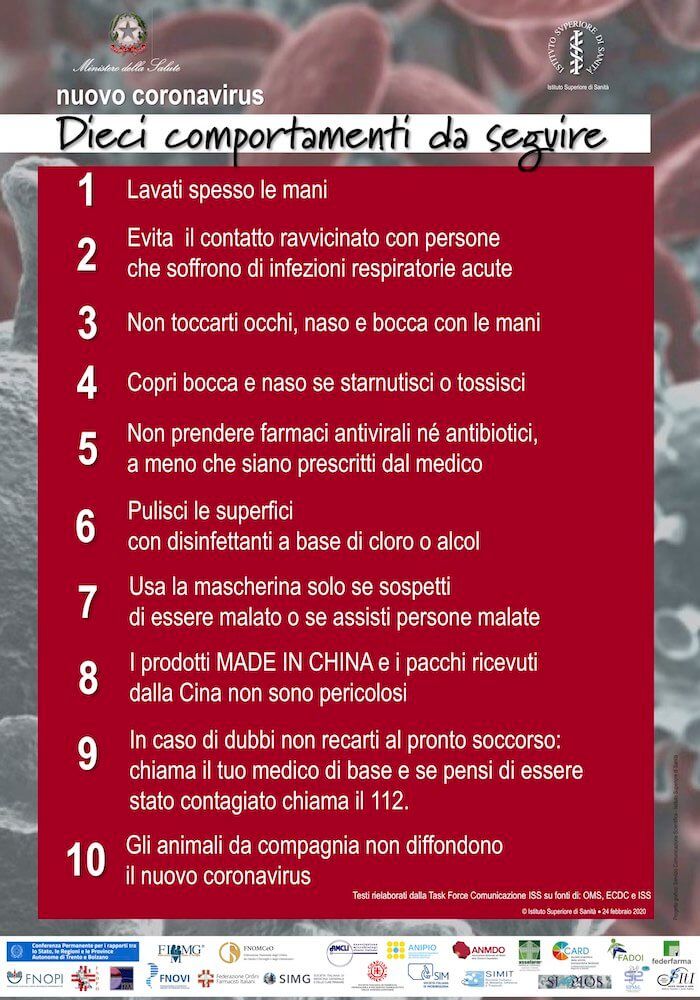 coronavirus comportamenti da seguire