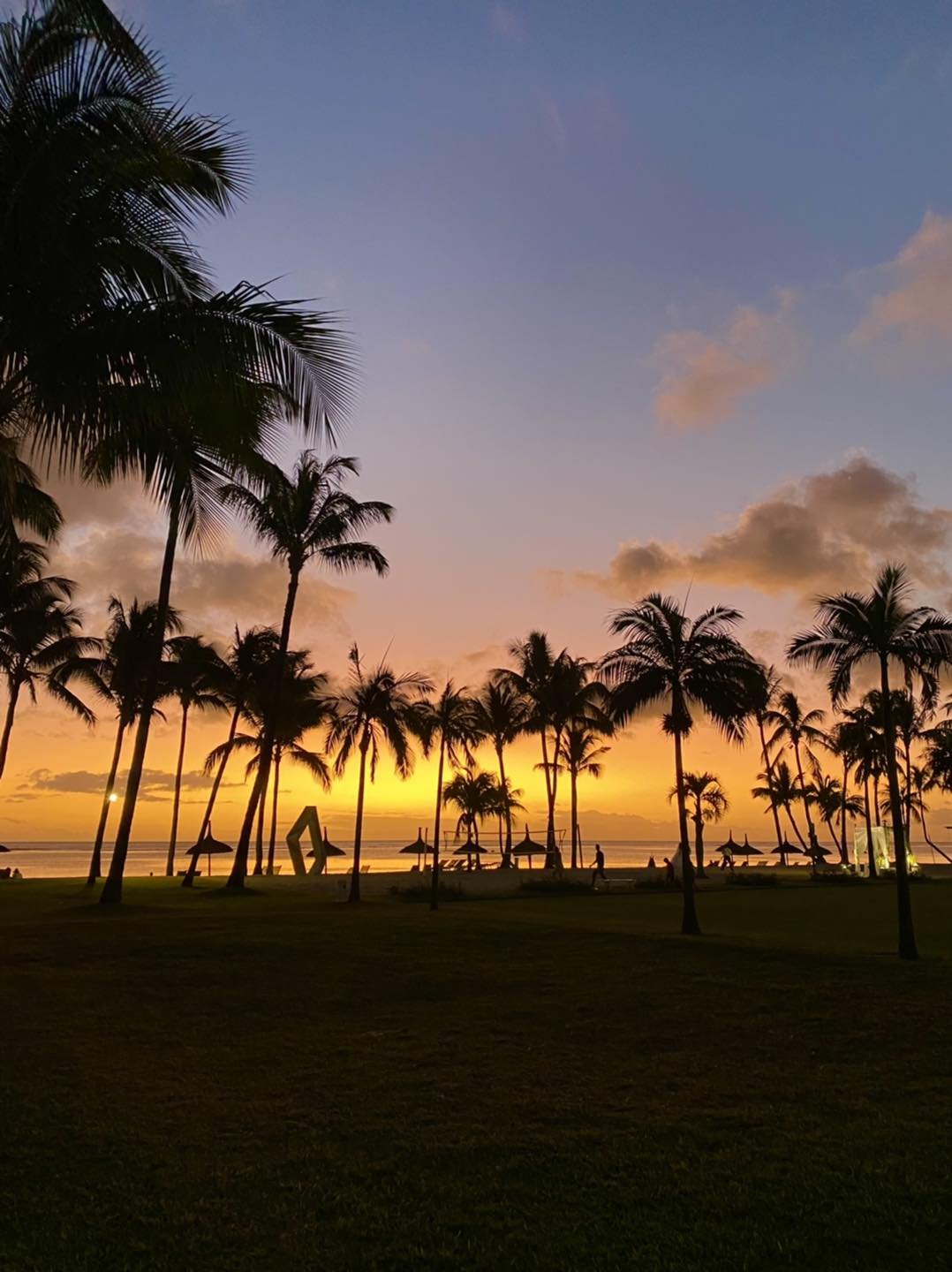 tramonto flic en flac mauritius