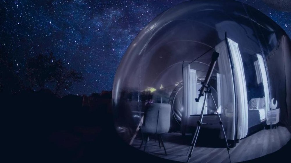 Esperienza astronomica nella Bubble Room dell’Hotel Rural La Correa del Almendro a Tenerife