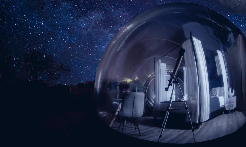 Esperienza astronomica nella Bubble Room dell’Hotel Rural La Correa del Almendro a Tenerife