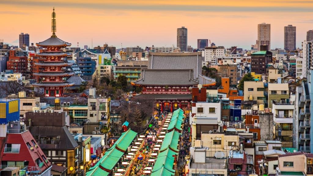 asakusa vista dall'alto il quartiere di asakusa di tokyo migliori quartieri itinerario completo giappone