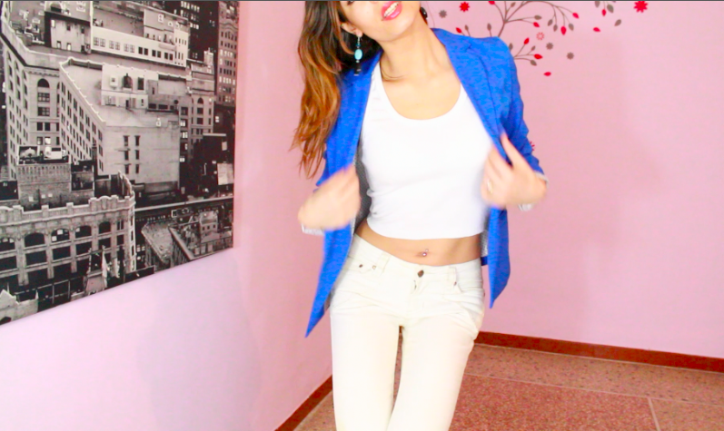 #Outfits in pillole – Total White e Blazer blu – preview