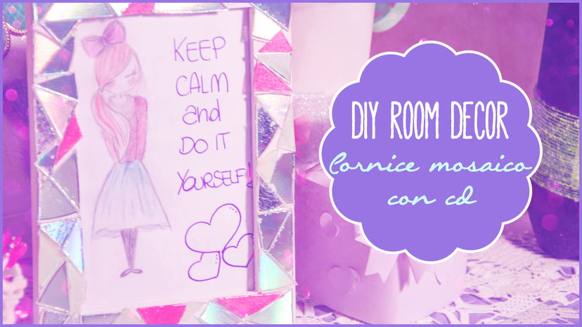 Diy Room Decor: ☆ Cornice mosaico con Cd ★ preview