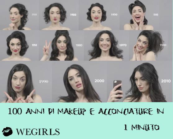 100 anni di make-up e acconciature in 1 minuto preview