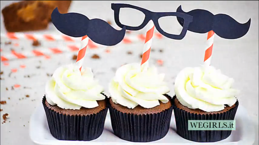 Mustache Cupcakes – VIDEO RICETTA preview