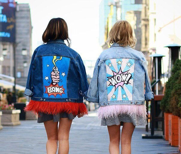 personalizzare giubbotto di jeans