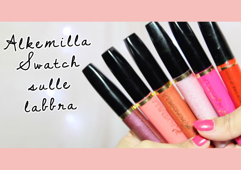 Swatch sulle labbra Alkemilla Full color lipstick preview