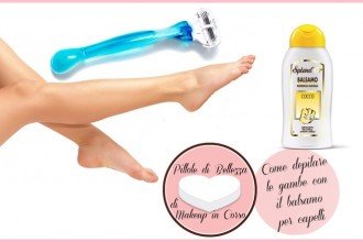 Come depilare le gambe con il balsamo per capelli
