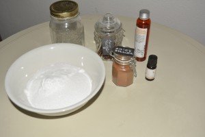 Ingredienti polvere frizzante da bagno