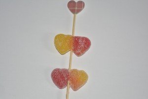 San Valentino: spiedini di caramelle